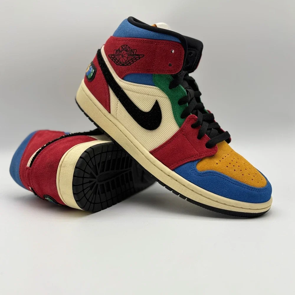 Air Jordan 1 Mid SE Fearless Blue the Great Multi-Color CU2805-100 Mens 10